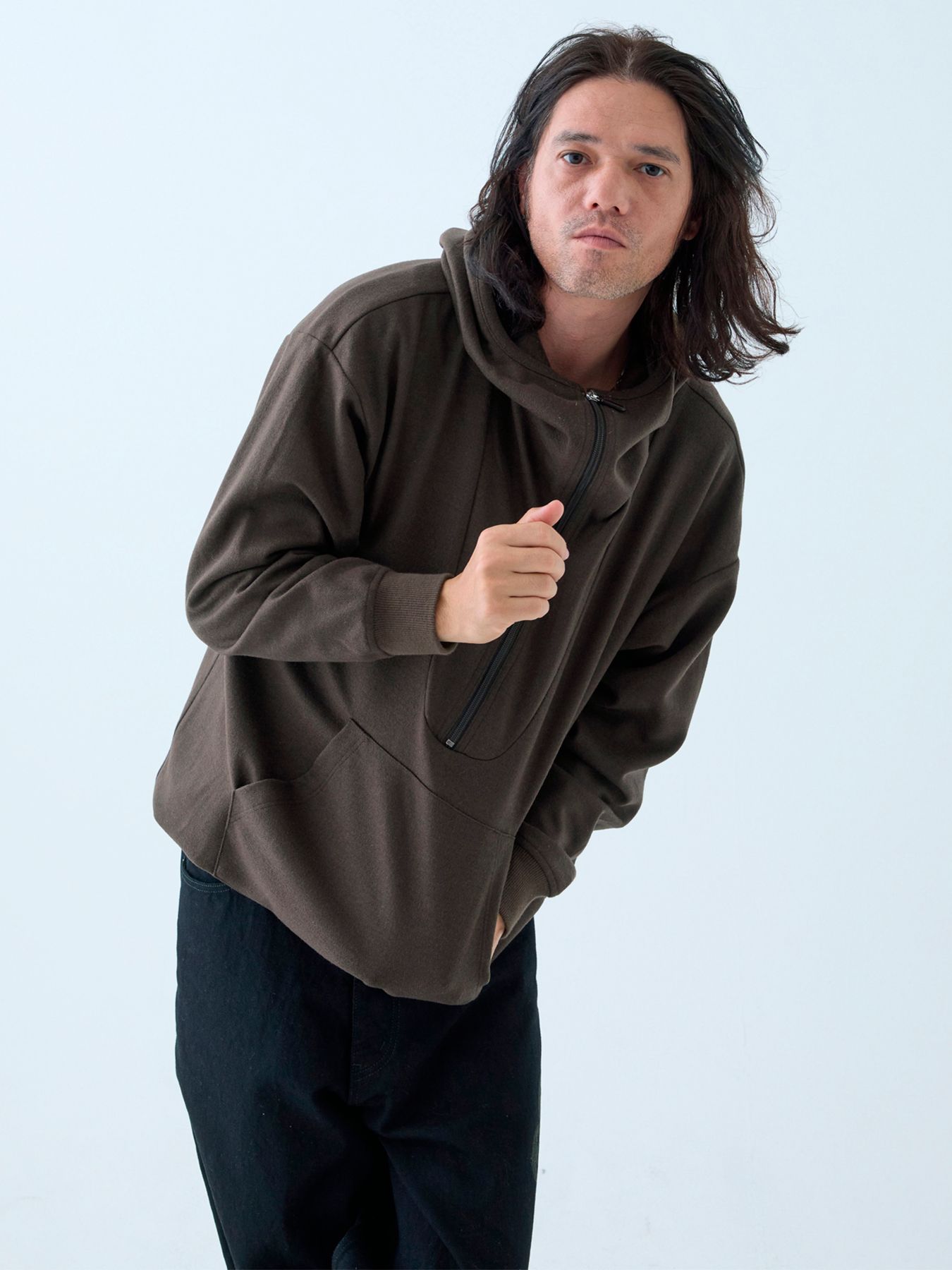 【予約品 】Gaswoolhoodie / パーカー / ブラウン