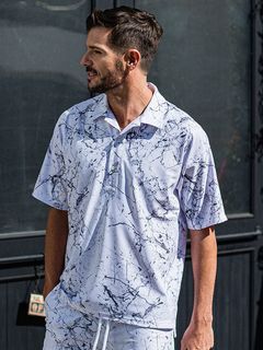 《予約品3月3日18：00締め》 RUSH OVER POLO / ラッシュガードポロシャツ / ペイントホワイト
