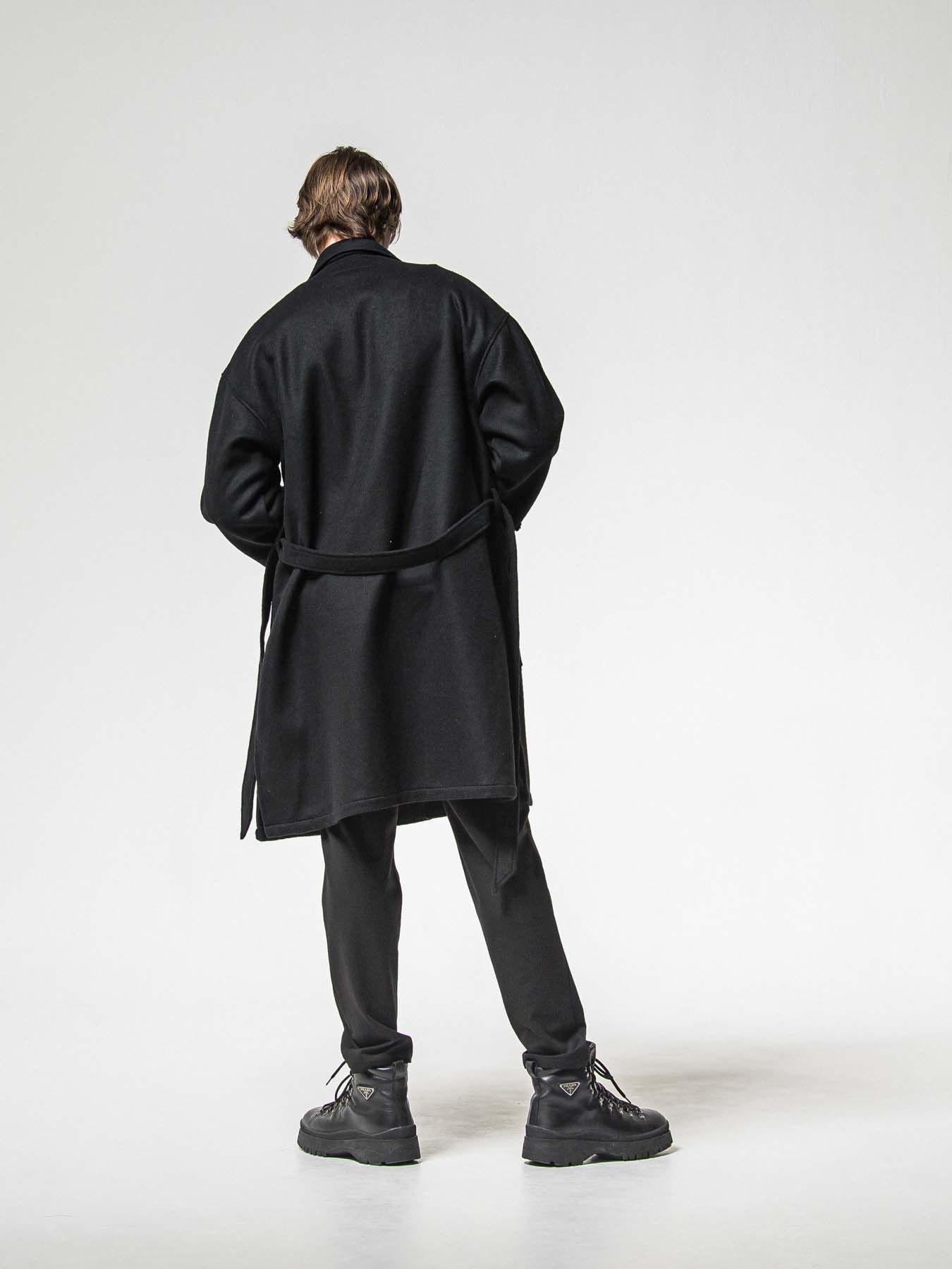 【予約品 8月31日(日) 締切】PAT WIDE EASY PANTS / パット ワイドイージーパンツ / ブラック