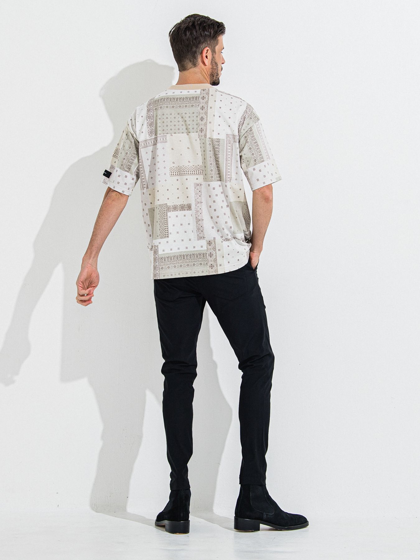 【予約品 】BANDANA OVER TEE / バンダナオーバーサイズTシャツ / ベージュ