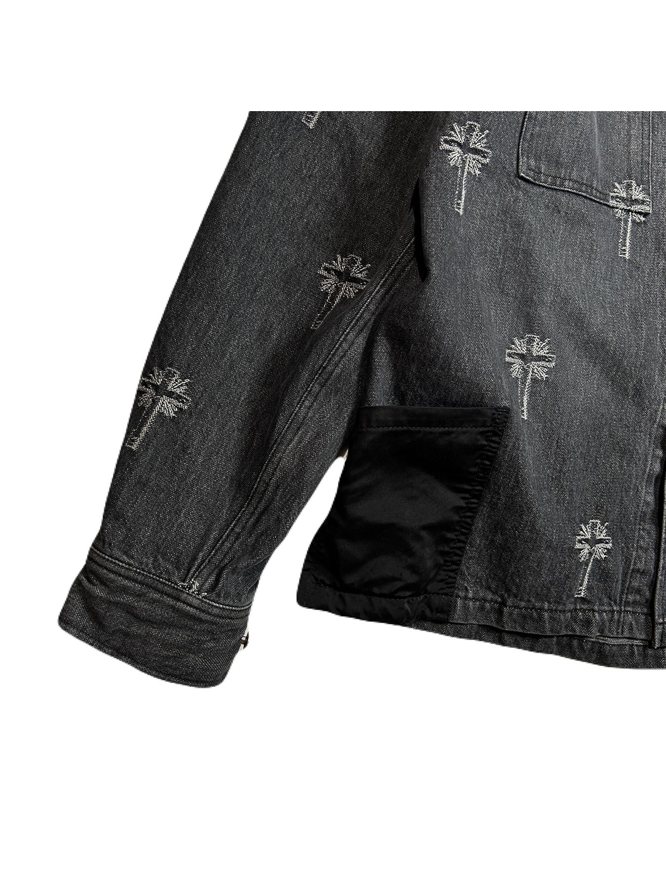 【予約品 8月10日(日) 締切 】CROSS JQ DENIM JKT / クロスジャガード デニムジャケット / ブラック