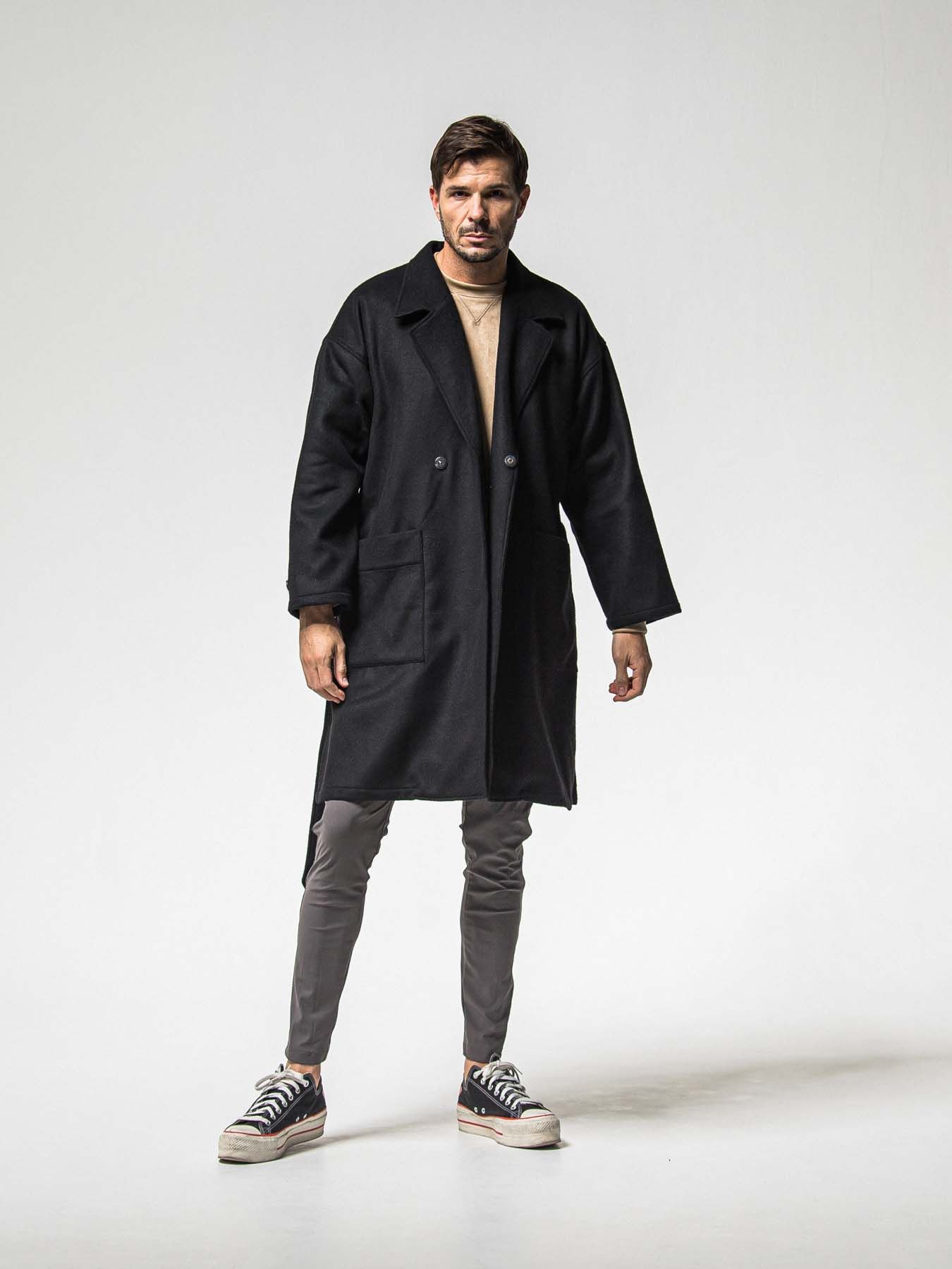 【予約品 8月31日(日) 締切】LEATHER LINE TRACK / レザーライン トラックパンツ / チャコール