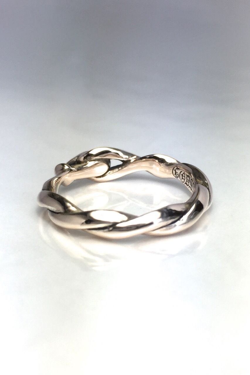 《受注生産》 TRIANGLE BAND RING PINK SILVER リング 【GOD SIZE】 注文から2～4週間後入荷予定