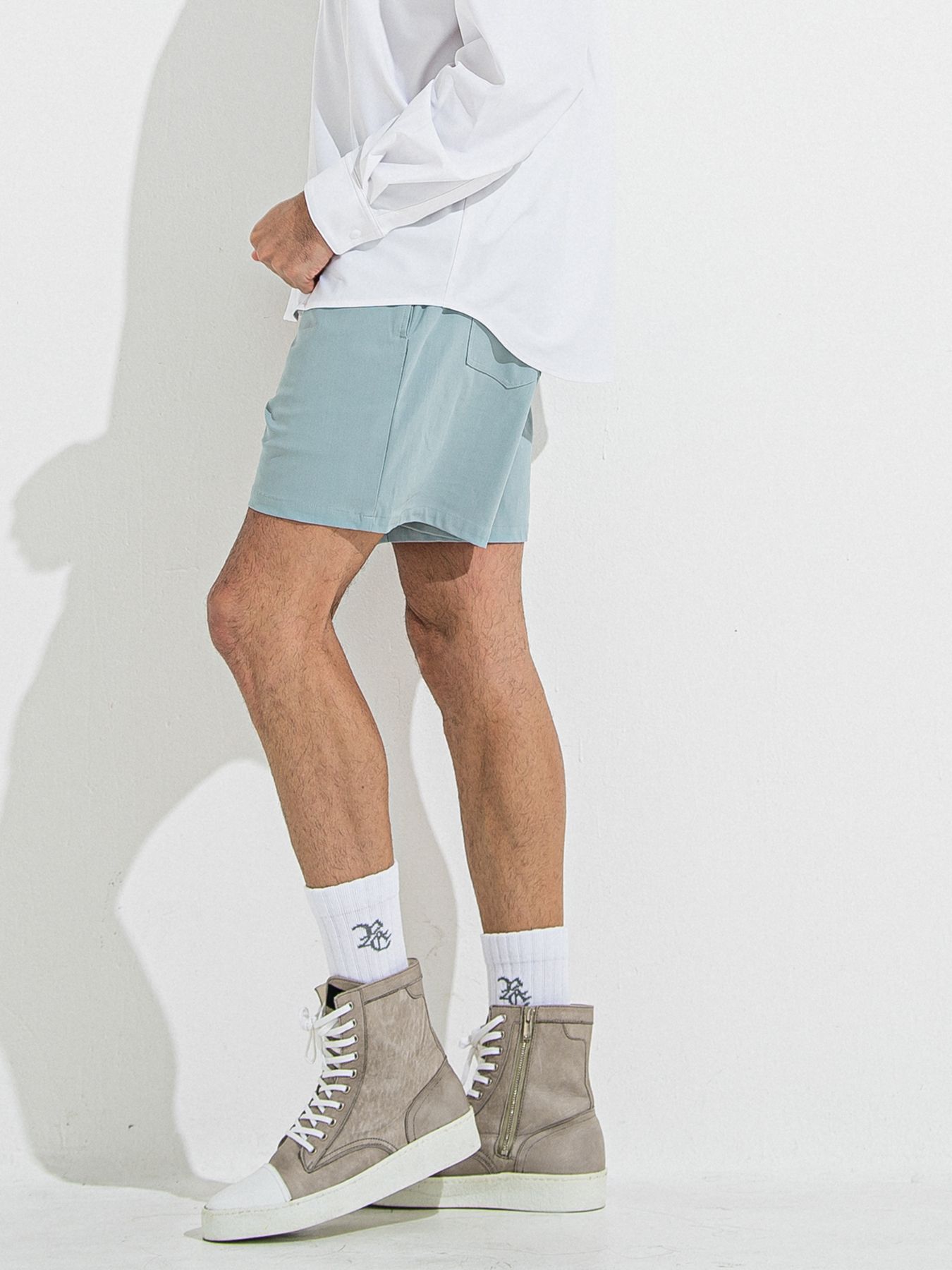 【予約品 】TV NYLON SHORTS / ティーヴィーナイロンショーツ / アクア