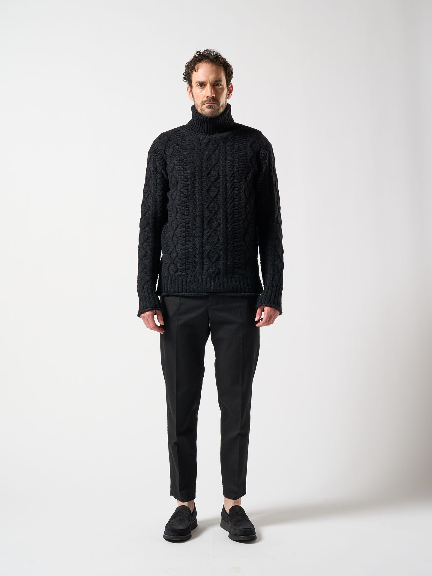 【予約品】 pressed tapered chino / チノパンツ / ブラック