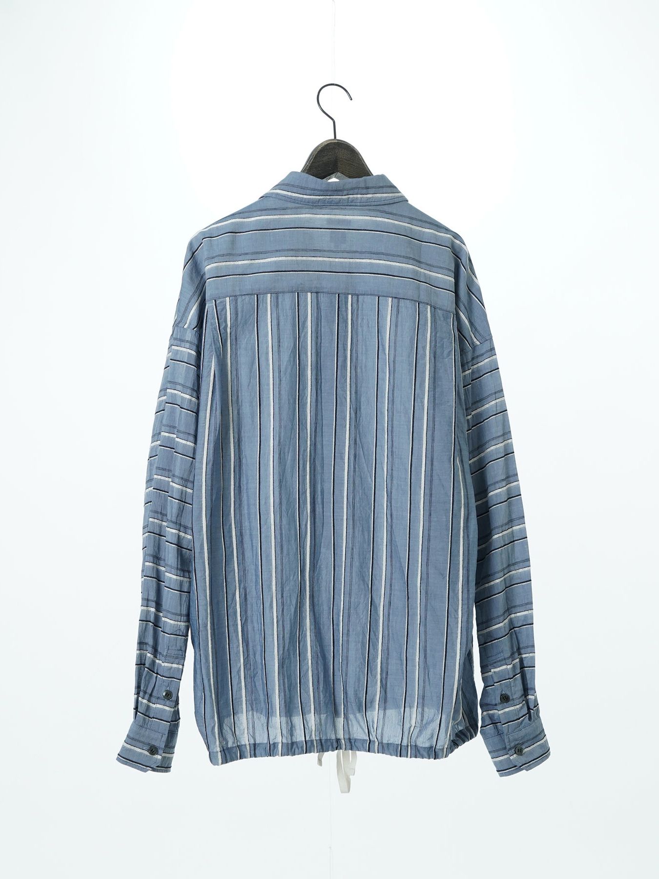 【予約品 2月1日(日) 締切】BORDERPULLOVER / オーバーサイズ プルオーバーシャツ / サックス