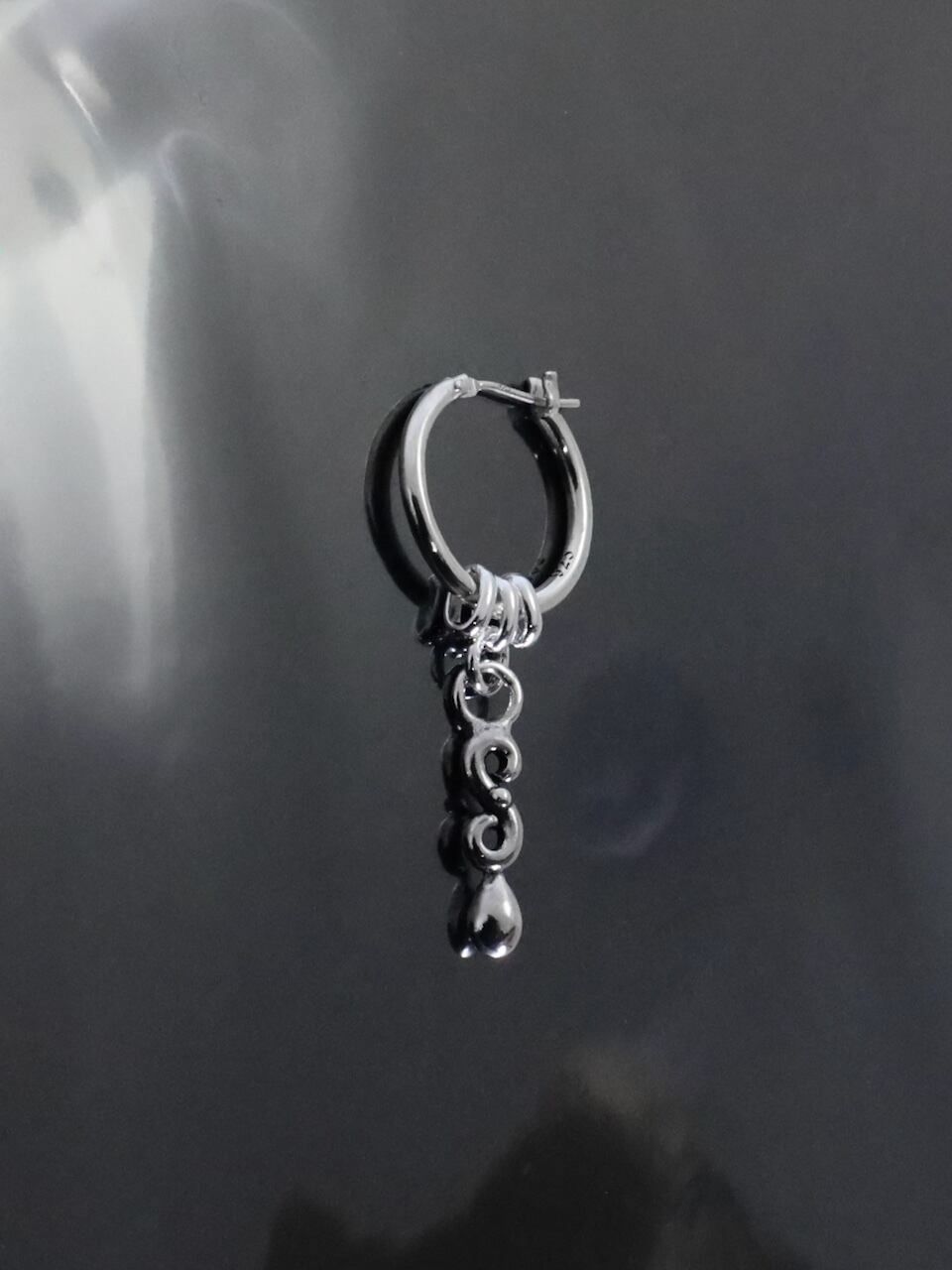 《受注生産》 THIN HOOP [LARGE] with OVAL and TEARDROP /シンフープ L ウィズ オーバル&ティアドロップ / 注文から2～3週間後入荷予定