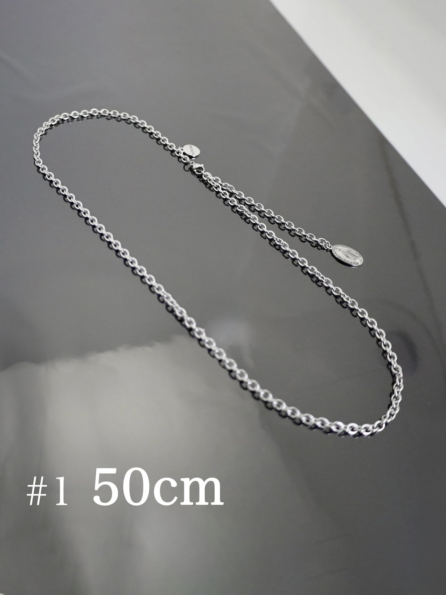 《受注生産》GODSIZE® MEDAL STAINLESS CHAIN #1 50 / ゴッドサイズ® メダイ ステンレスチェーン #1 50 / 注文から1～2週間後入荷予定