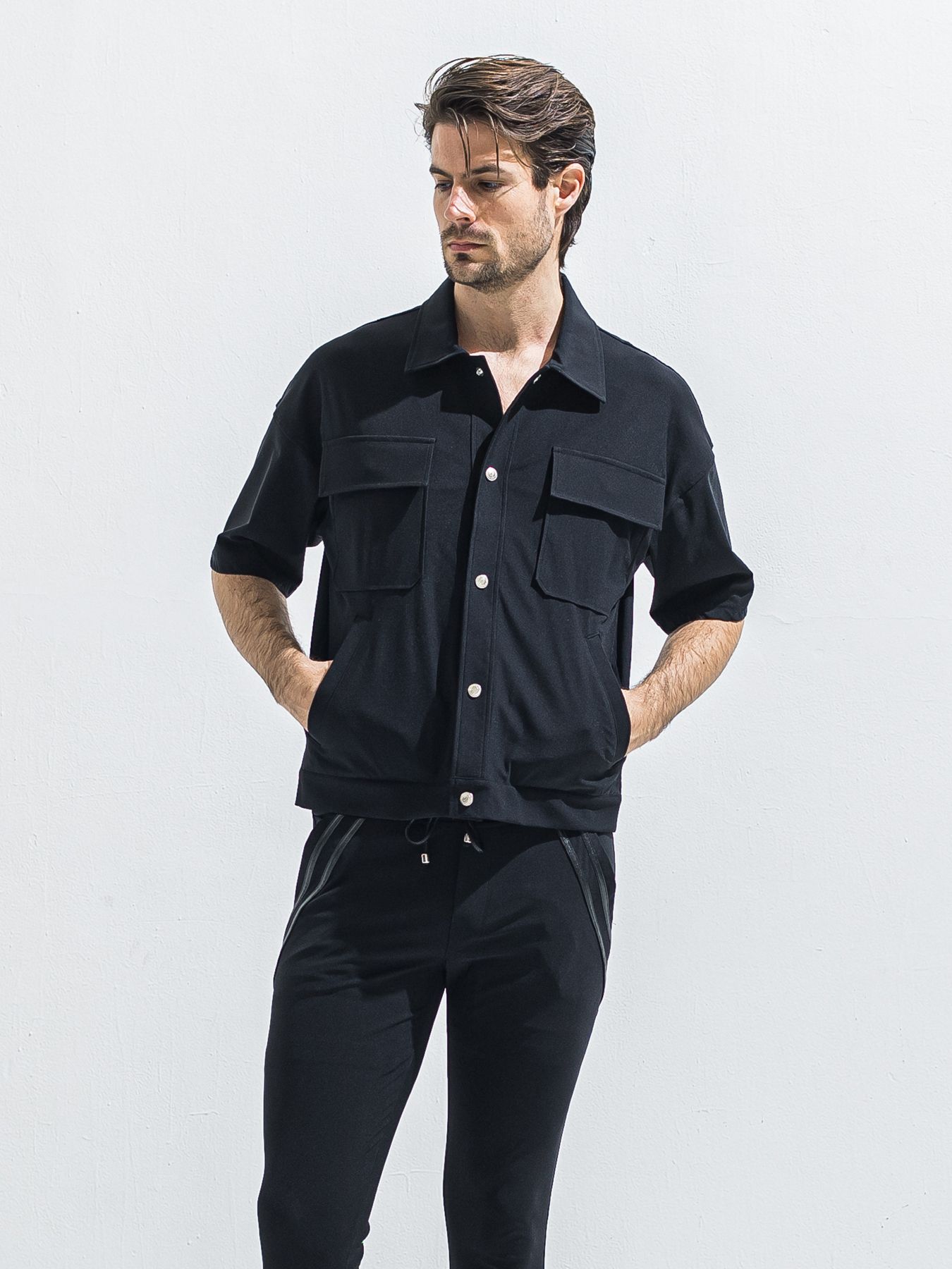 【予約品 2月15日(日) 18:00 締切】CPO HALE SHIRTS JK / CPOハーフスリーブジャケット / ブラック