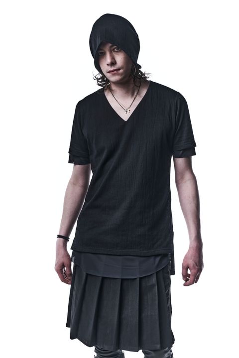 《予約品》 LayerdT-Shirts Tシャツ LacyJQD Jersey / Black&Black 【kiryuyrik】 8月入荷予定
