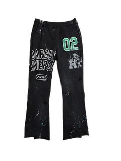 《予約品8月31日 23時55分締め》 COLLEGE PT / スウェットパンツ / ブラック 【roarguns 】 2024年2月入荷予定