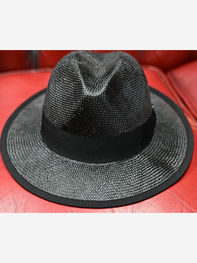 《予約品11月17日19時締め》 STEVIE STRAW HAT / ストローハット / ブラック