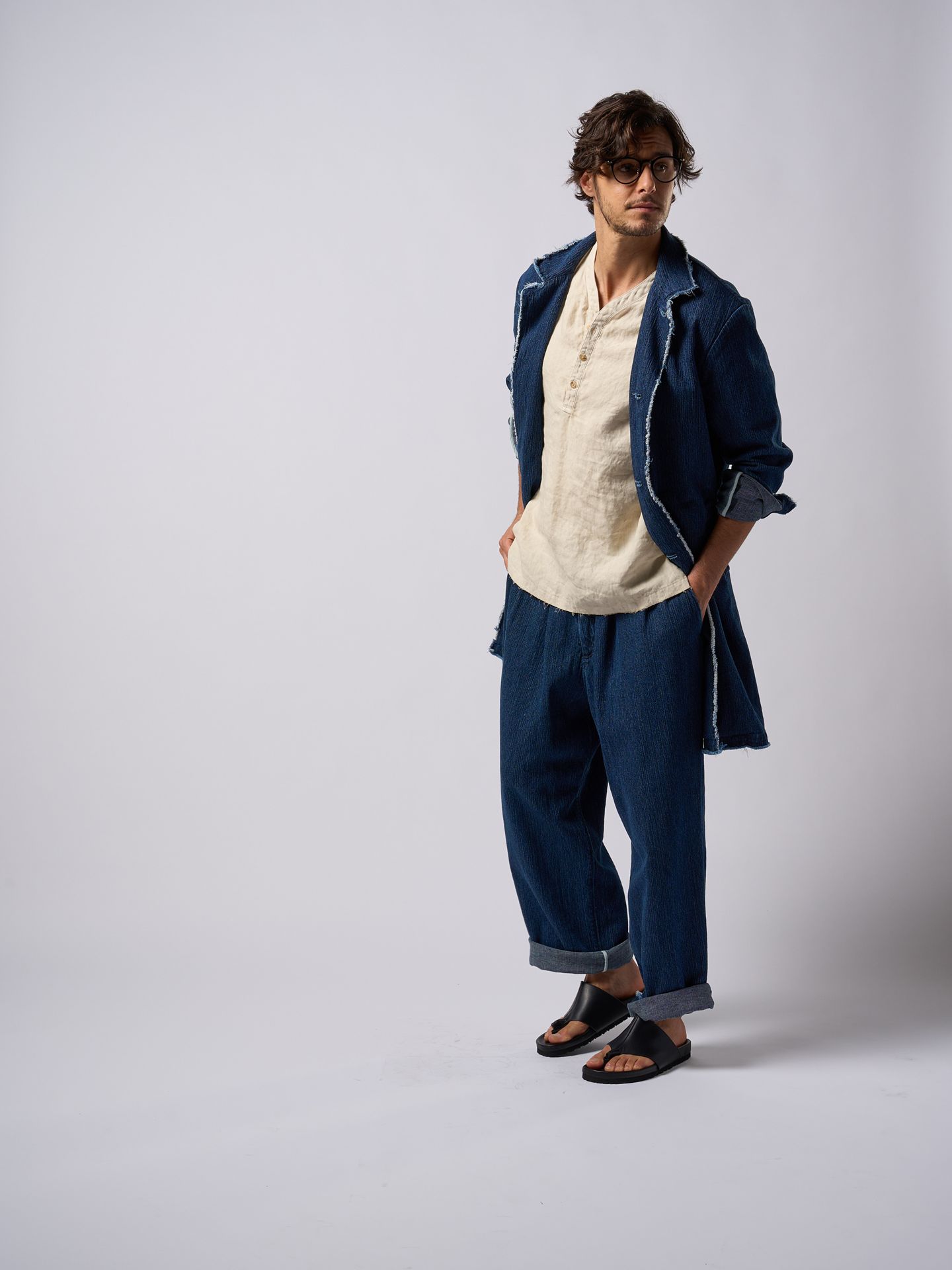 【予約品9月16日 10時締め】 2-tuck wide trousers / ワイドトラウザーズ / used