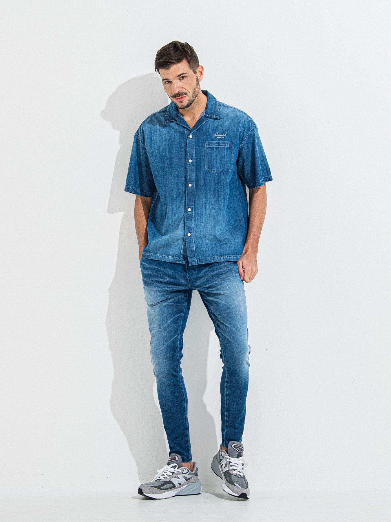 【予約品 】ZACK HALF DENIM SHIRT / ザックハーフスリーブデニムシャツ / ダークインディゴ