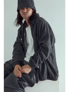 【予約品 】LUXMODERN OVERSHIRTS / オーバーシャツ / 杢グレー