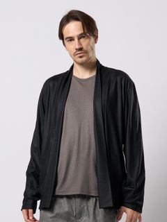 【予約品 9月23日(火) 締切】ex.comfy wool cardigan / エクスコンフィーウール カーディガン / ブラック