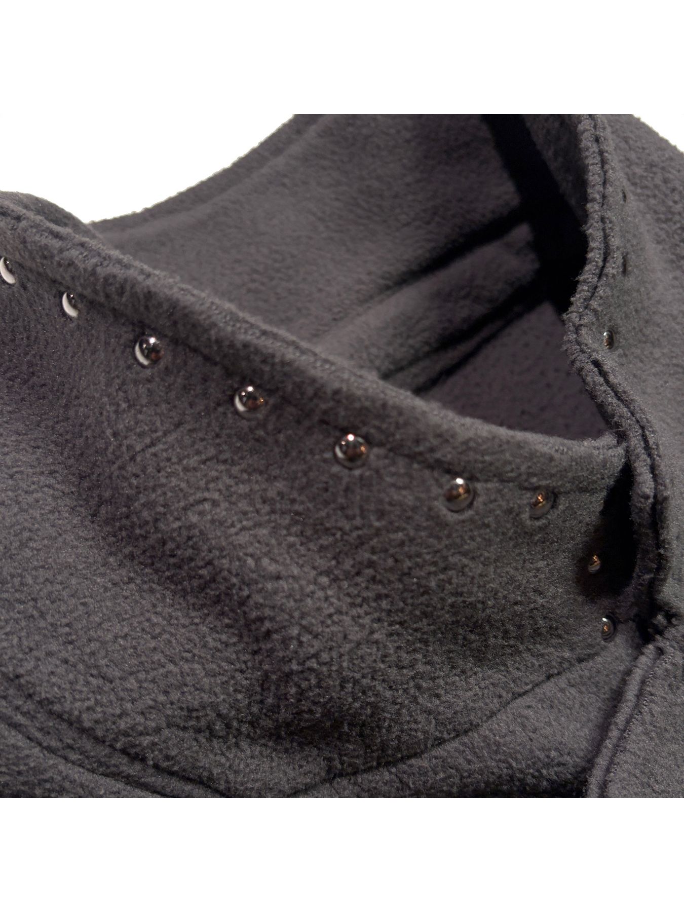 【予約品 3月9日(月) 18:00 締切】FLEECE STUDZ JKT CRY / クリスタルクロスガン スタッズ フリース ショートコート / グレー