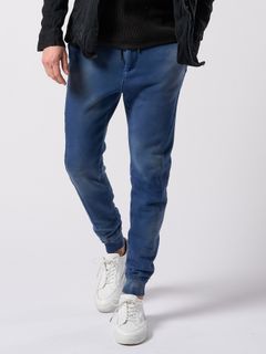 【予約品 4月19日(日) 18時締切】fade switching rib sweat pants / フェードスイッチング リブスウェットパンツ / フェードネイビー