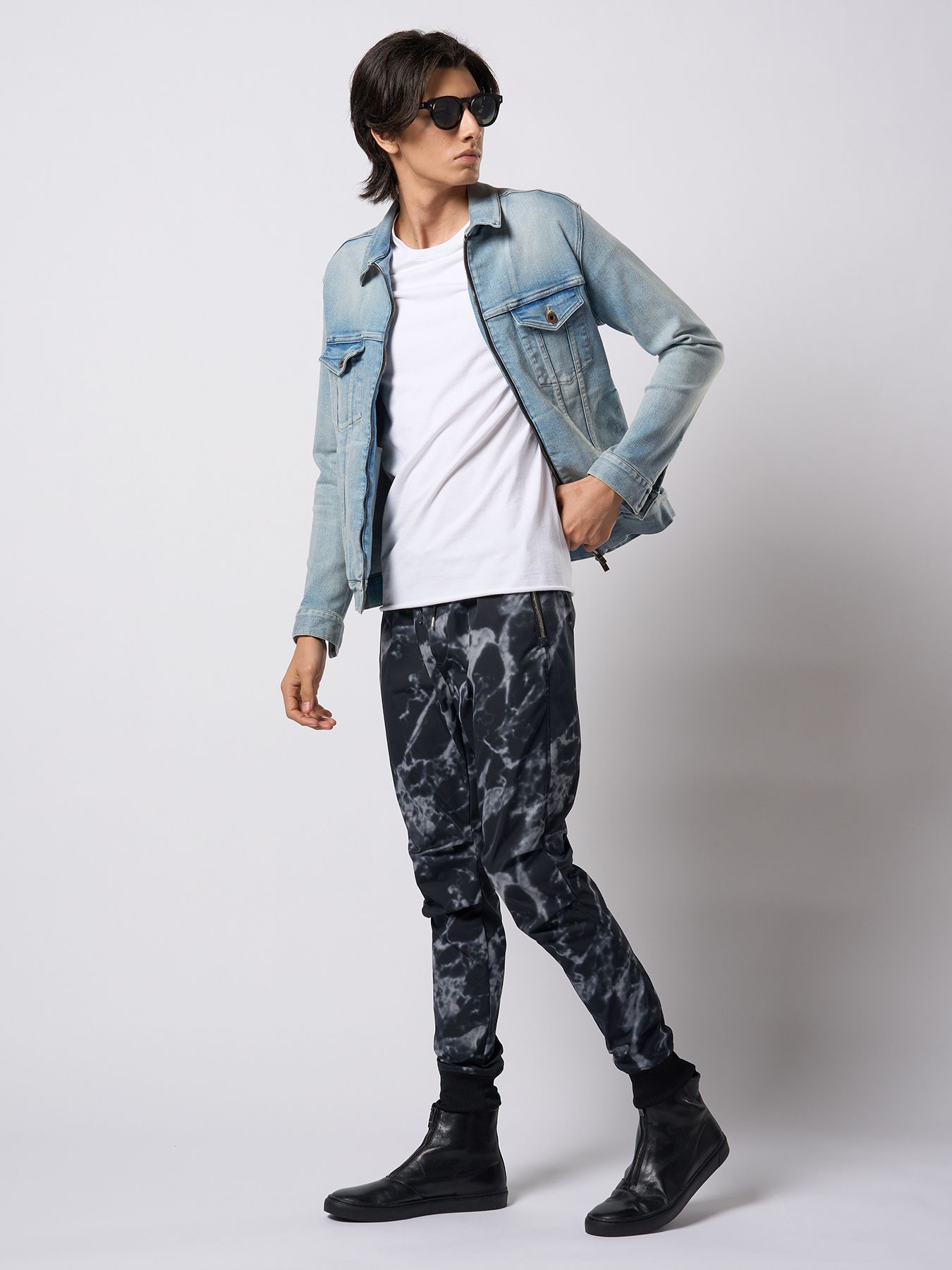 【予約品 9月23日(火) 締切】front zip bootie / フロントジップ ブーティー / ブラック