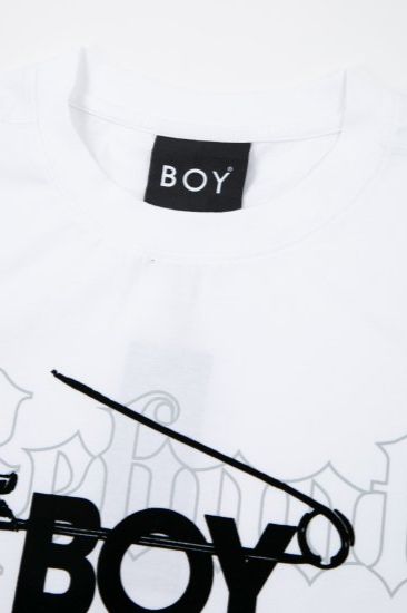 BOY SAFETY PIN TEE/ ホワイト 【BOY LONDON】