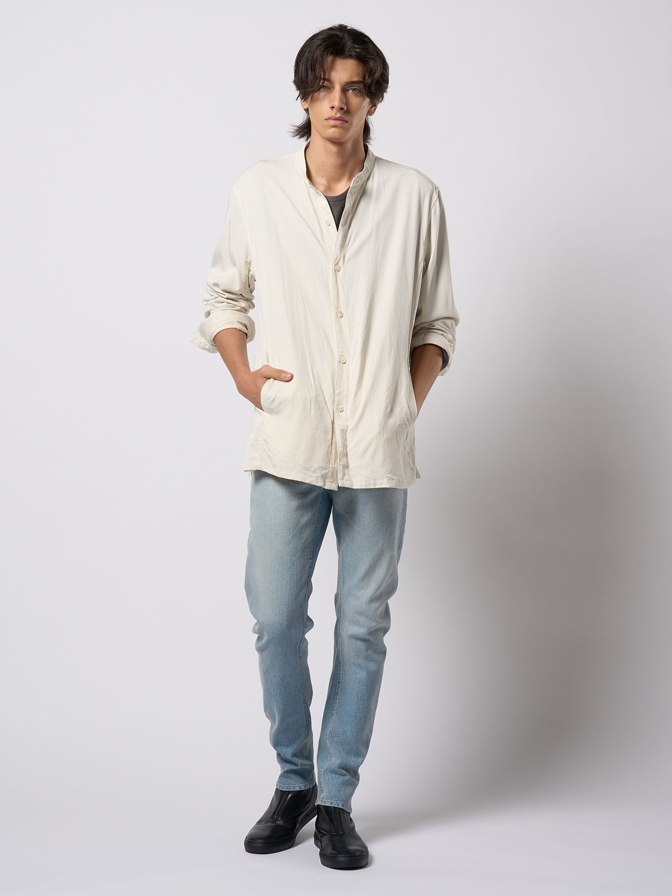 【予約品 9月23日(火) 締切】front zip bootie / フロントジップ ブーティー / ブラック