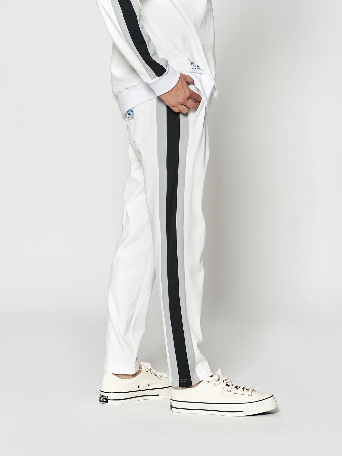 【予約品 10月9日(木) 締切】muta Track Pants / トラックパンツ / ホワイト【Acanthus × muta MARINE】