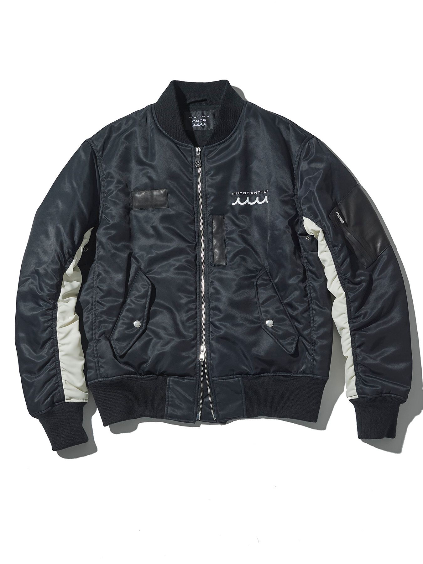 【予約品 】muta Nylon MA-1 / ナイロン MA-1ジャケット / ブラック【Acanthus × muta MARINE】