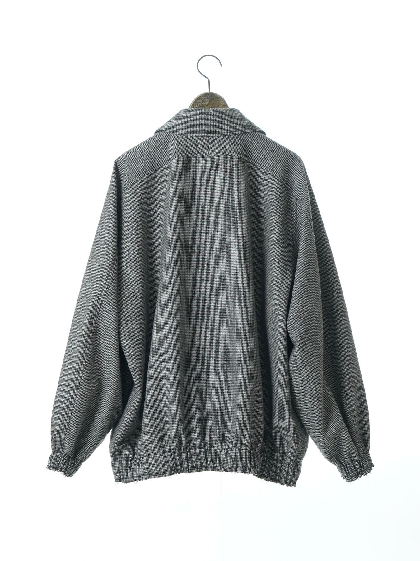 【予約品 】OVALB BLOUSON / ブルゾン / アイボリー×ブラック千鳥（小）