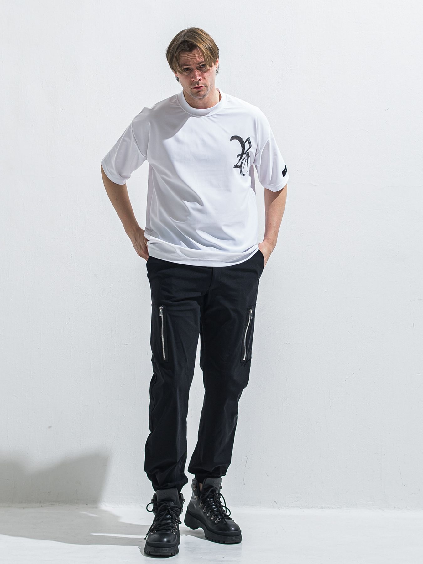 【予約品 2月15日(日) 18:00 締切】DAVID NYLON CARGO PANTS/ ミリタリーナイロンカーゴパンツ / ブラック