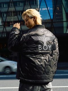 EAGLE EMBROIDERY PATCH QILT SHORT BLOUSON / ショートブルゾン / ブラック