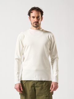 【予約品】 ct surf mock L/S / モックネックTシャツ / ホワイト