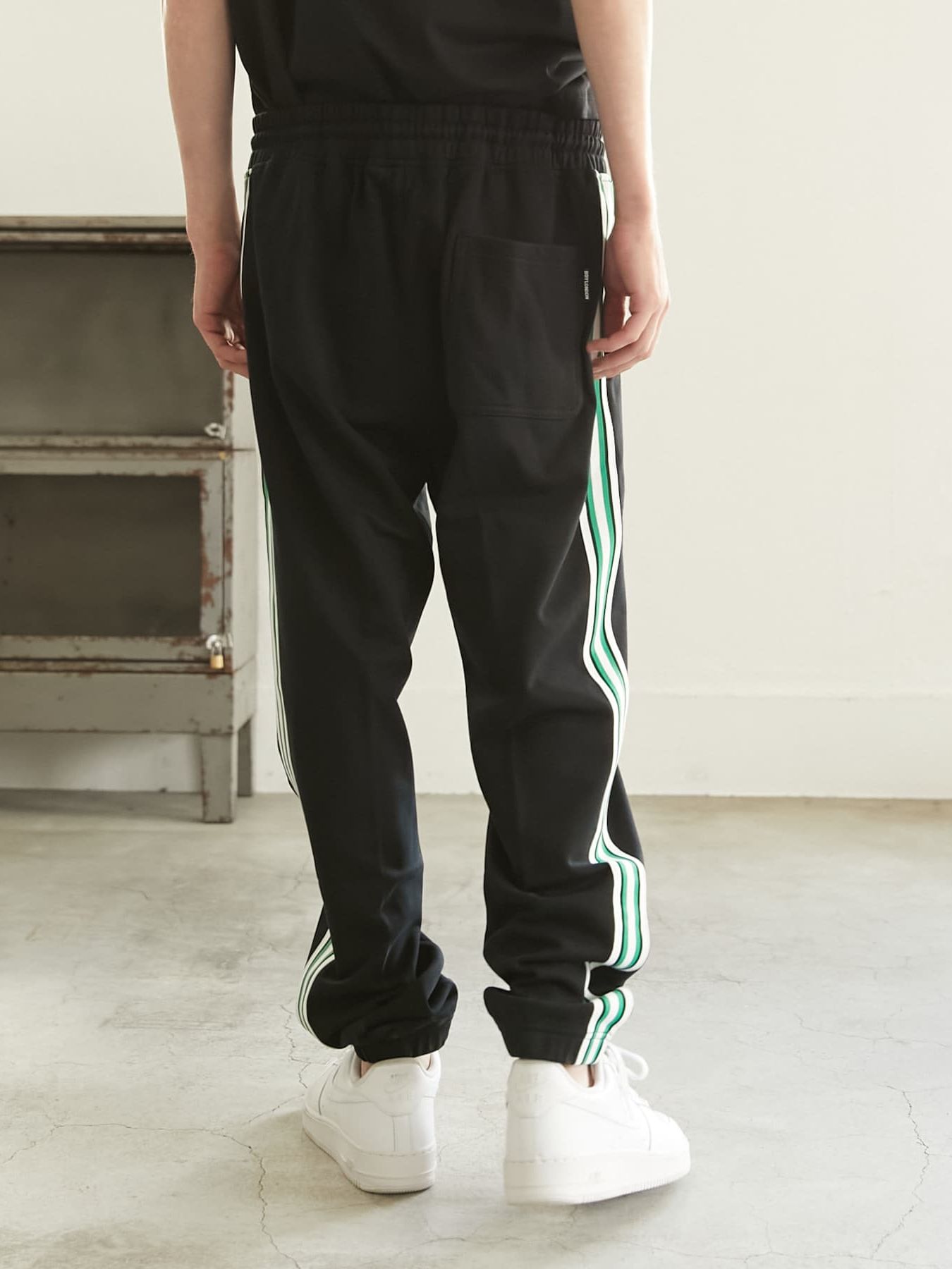 BOY RIB TRACK PANTS BLACK  / トラックパンツ / ブラック
