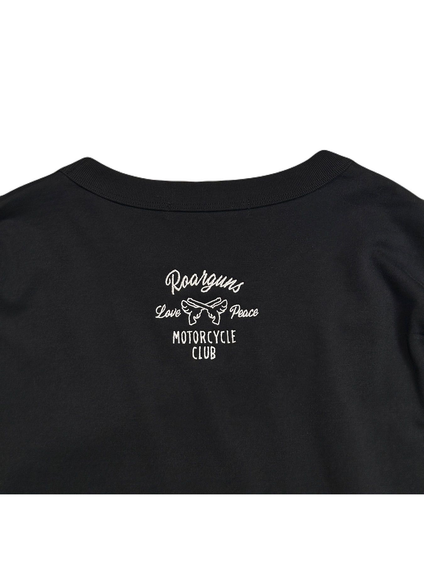 【予約品 8月10日(日) 締切 】WING EMB L/S T / ウイングエンブロイダリー ロングスリーブ Tシャツ / ブラック