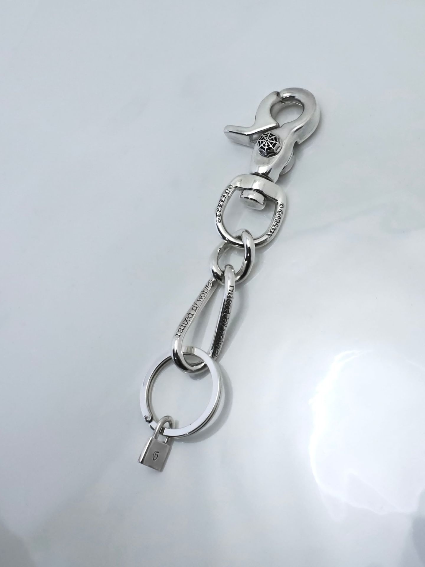 《受注生産》 GODSIZE® FIGARO KEY CHAIN with PADLOCK / ゴッドサイズ® フィガロキーチェーン ウィズ パドロック / 注文から4週間~後入荷予定