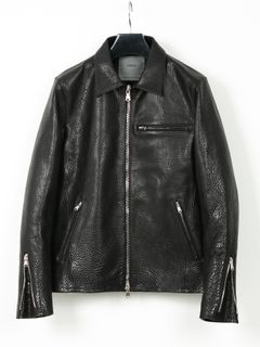 【予約品 10月12日(日) 締切】Pit Vegetable Full Tanned Shrunken Steerhide Single Riders / フルタンニン ピット鞣し シュリンクステアハイド シングルライダース / M.VINCENTS