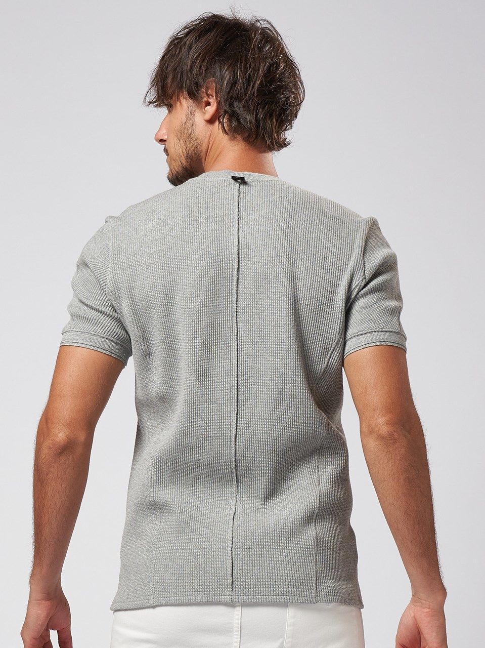 《予約品》 waffle henley / Tシャツ / グレー