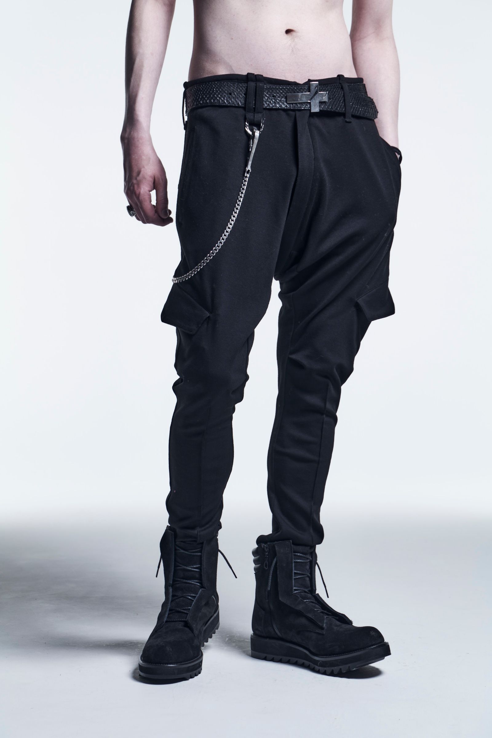 《予約品》 SaruelCargoPants Ponch / Black 【kiryuyrik】 7月入荷予定