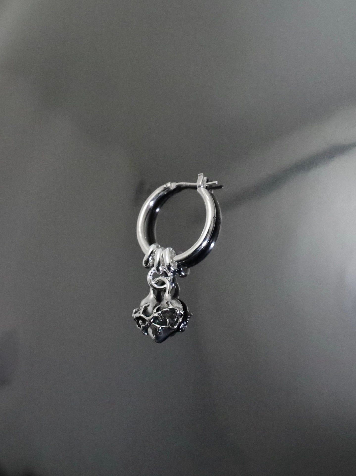 《受注生産》 THIN HOOP -raised by wolves- [LARGE] with OVAL and HEART / レイズド・バイ・ウルヴス シンフープ L ウィズ オーバル&ハート 【注文から2～3週間後入荷予定】
