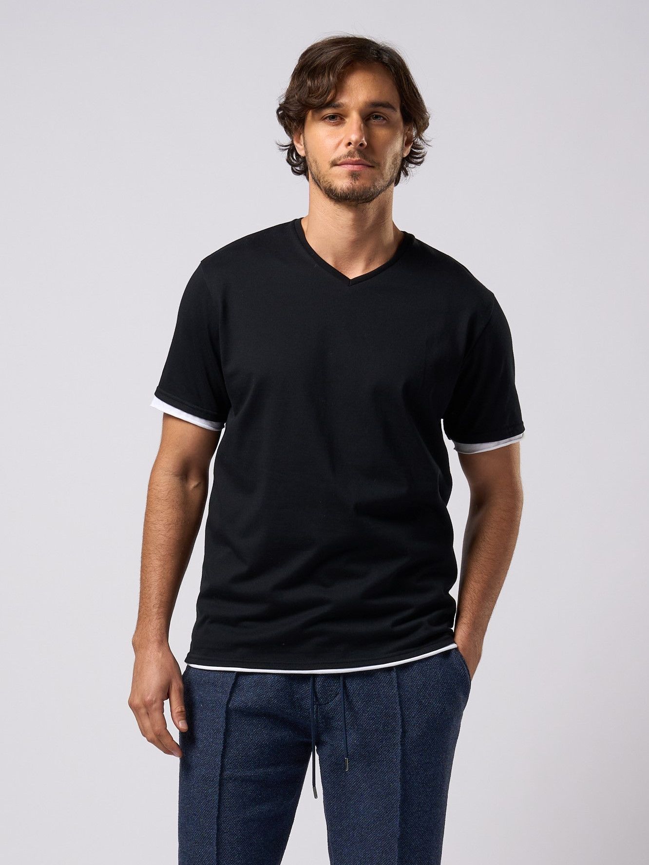 wjk - 【予約品9月19日 10時締め】 cool touch V-neck S/S / V