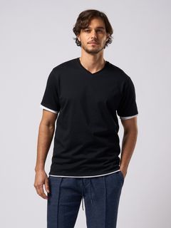 サルセーション ブルータイダイ VネックTシャツ Mサイズ 楽天市場】vネック tシャツ メンズ 日本製 七分袖 綿 100 綿100