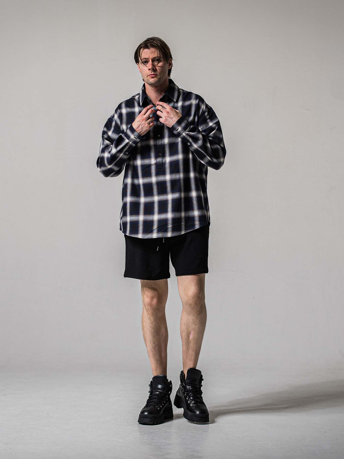 【予約品 11月16日(日) 締切】BLISTER KNIT HALF PT / ブリスターニットハーフパンツ / ブラック