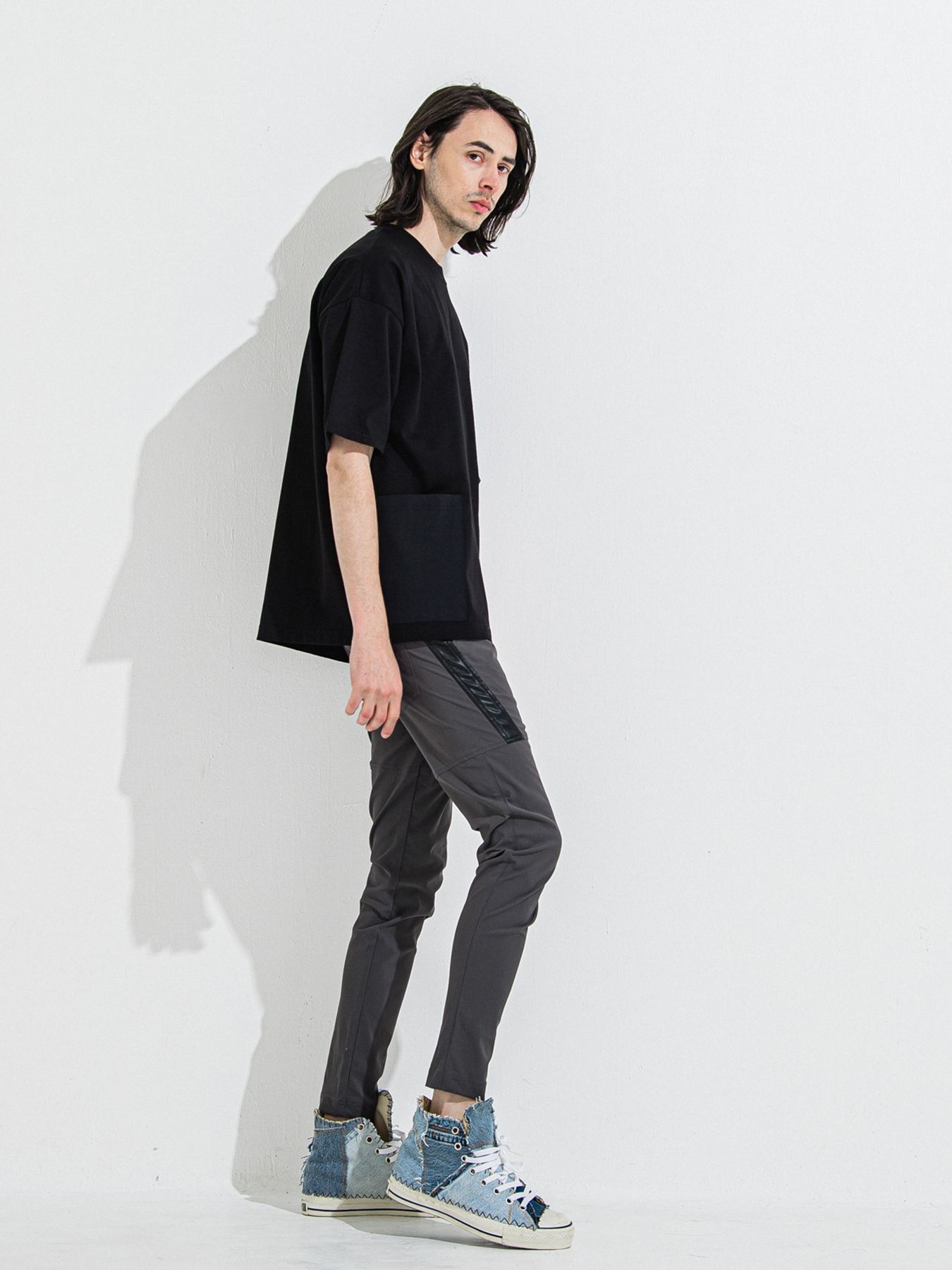 【予約品 】TYLER NYLON PANTS / タイラーナイロンパンツ / チャコール