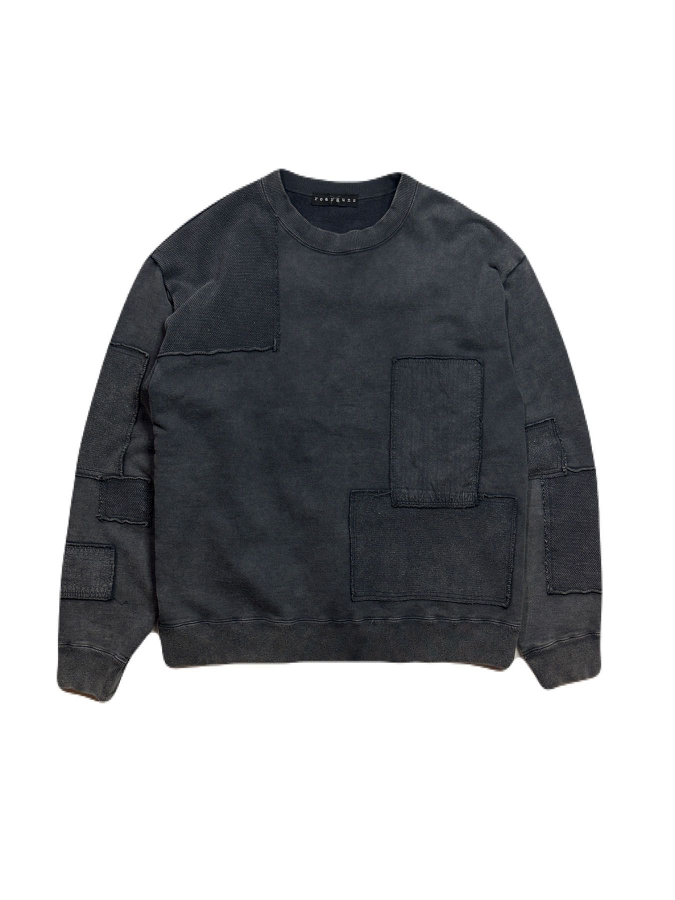 【予約品 3月9日(月) 18:00 締切】PATCHWORK SWEAT / パッチワーク スウェット / ブラック