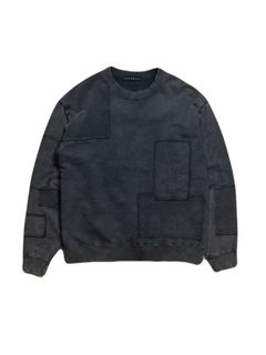 【予約品 3月9日(月) 18:00 締切】PATCHWORK SWEAT / パッチワーク スウェット / ブラック