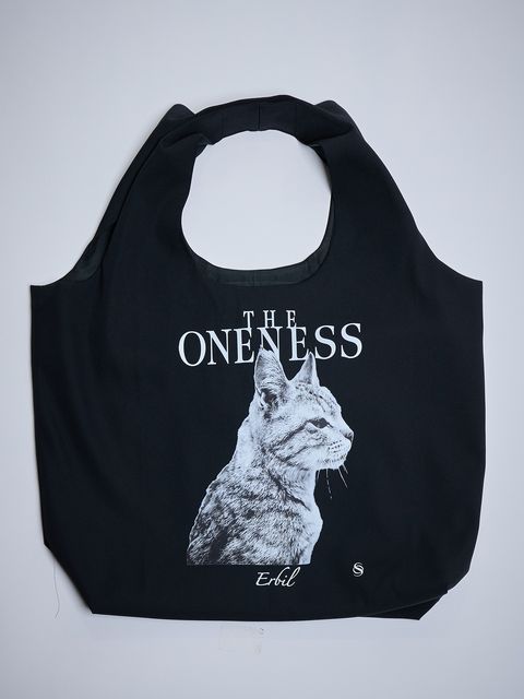 【予約品 4月26日(日) 締切】《犬猫保護活動チャリティー企画》Shoulder Tote Bag / ショルダー トートバッグ / ブラック