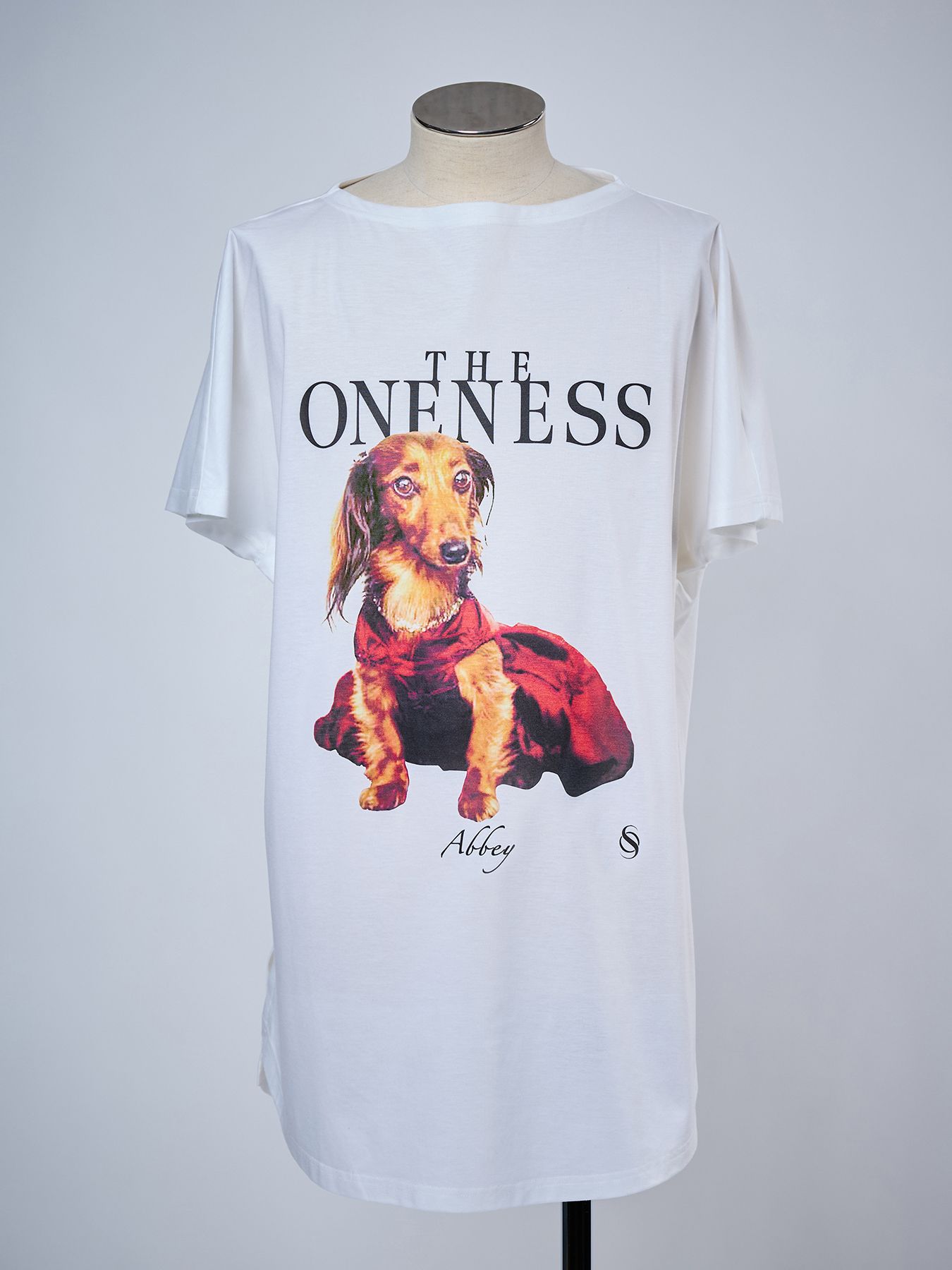 【予約品 4月26日(日) 締切】《犬猫保護活動チャリティー企画》Organic Cotton French Sleeve T / オーガニックコットン フレンチスリーブ Tシャツ / ホワイト