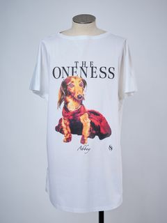 【予約品 4月26日(日) 締切】《犬猫保護活動チャリティー企画》Organic Cotton French Sleeve T / オーガニックコットン フレンチスリーブ Tシャツ / ホワイト