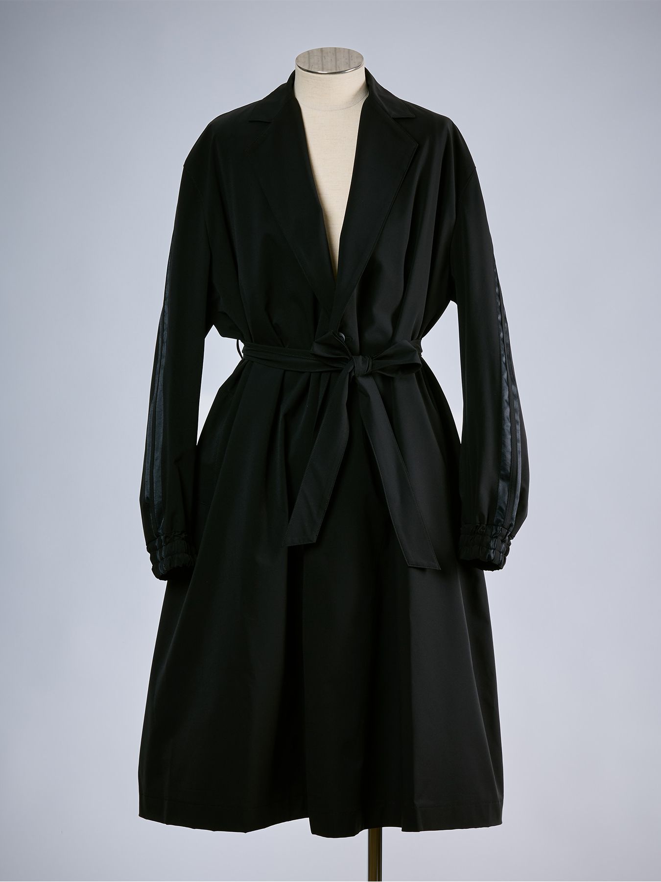 【予約品 10月26日(月) 締切】Drape Coat / ドレープコート / ブラック