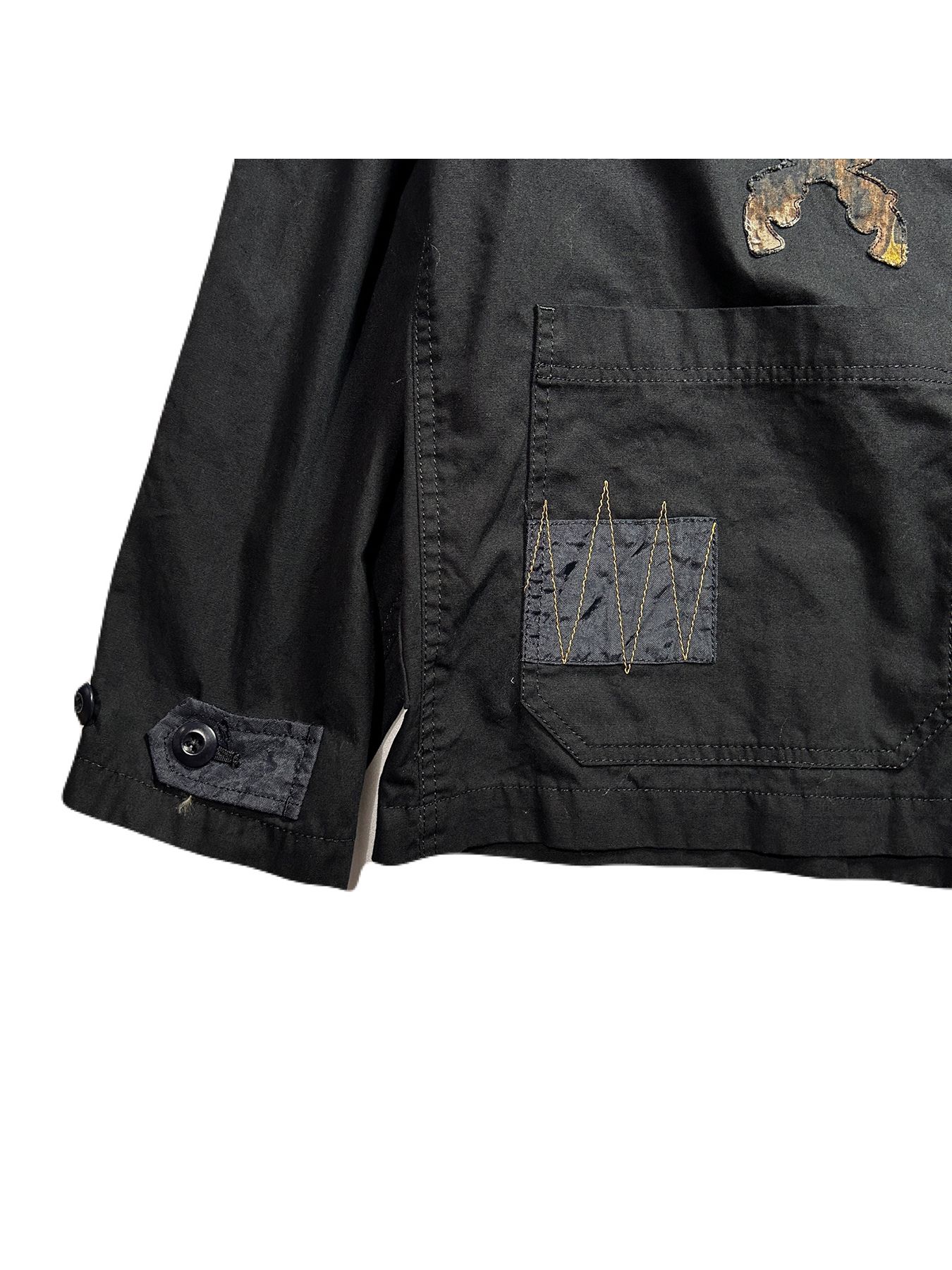 【予約品 8月10日(日) 締切 】PATCH WORK JACKET / パッチワーク ジャケット / ブラック