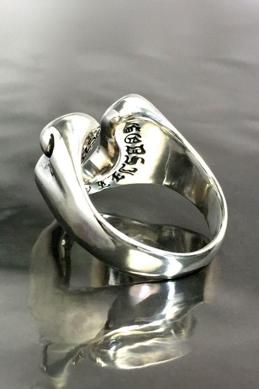 《受注生産》 RHYTHMIC HORSESHOE RING with CUBIC ZIRCONIA リング 【GOD SIZE】 注文から2～4週間後入荷予定